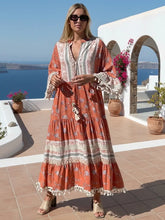 Load image into Gallery viewer, Boho Maxi Dress - Cinnamon