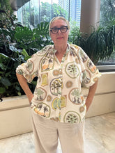 Load image into Gallery viewer, Tropical Linen Blend Blouse