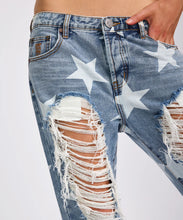 Load image into Gallery viewer, Star Saints Messed Up Boyfriend Jeans