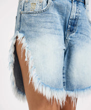 Load image into Gallery viewer, Frankie's Low Waist Long Length Denim Shorts - Sunset Blue  Oneteaspoon