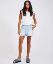 Load image into Gallery viewer, Funks High Waist Elasticated Flippy Denim Shorts - Blue Latte