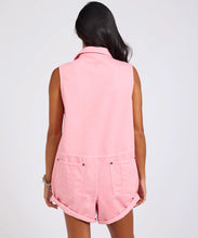 Load image into Gallery viewer, Braxton Mini Utility Denim Jumpsuit - Prism Pink