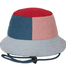 Load image into Gallery viewer, Cord Bucket Hat Kaleido - Sherbert (Red top)