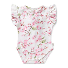 Load image into Gallery viewer, Cherry Blossom Short Sleeve Organic Bodysuit