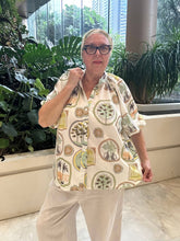 Load image into Gallery viewer, Tropical Linen Blend Blouse