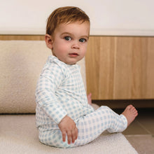Load image into Gallery viewer, Day or Night Onesie - Blue Gingham