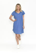 Load image into Gallery viewer, Taylor Dress Cap Sleeve - Blue