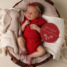Load image into Gallery viewer, Red Velvet Bow Headband Snuggle Hunny