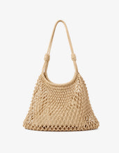 Load image into Gallery viewer, Marcie Knotted Net Shoulder Bag - Tan