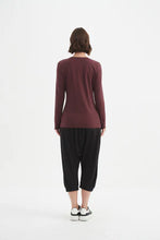 Load image into Gallery viewer, Long Sleeve T-Shirt - Aubergine