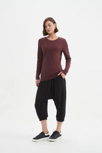 Load image into Gallery viewer, Long Sleeve T-Shirt - Aubergine