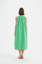 Load image into Gallery viewer, Pleat Neck Dress - Cactus Green