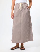 Load image into Gallery viewer, Leena Skirt Choc Stripe