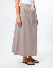 Load image into Gallery viewer, Leena Skirt Choc Stripe