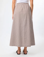 Load image into Gallery viewer, Leena Skirt Choc Stripe