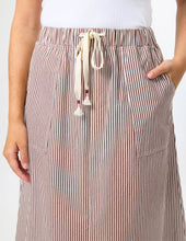 Load image into Gallery viewer, Leena Skirt Choc Stripe