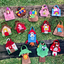 Load image into Gallery viewer, Red Riding Hood Finger Puppet Set
