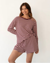 Load image into Gallery viewer, Lola Striped Lounge Set - Plum/Pink