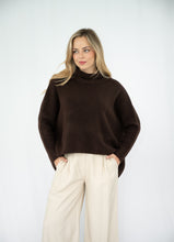 Load image into Gallery viewer, Wool Mix Turtle Neck Jumper – Olive Green