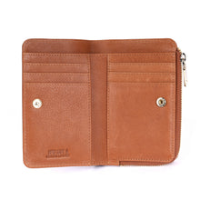 Load image into Gallery viewer, Mia Ladies Leather Wallet - Tan