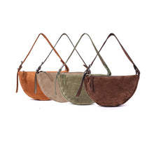 Load image into Gallery viewer, Indie - Sml Suede Bag - Dark Olive