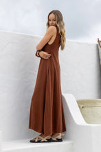 Load image into Gallery viewer, Cotton Knit Maxi Dress - Chocolate