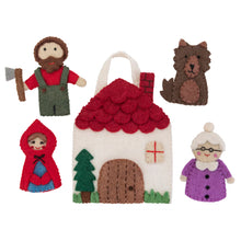 Load image into Gallery viewer, Red Riding Hood Finger Puppet Set