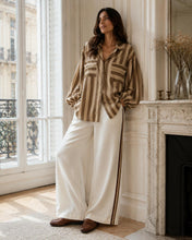 Load image into Gallery viewer, The Stripe Blouse - Toffee