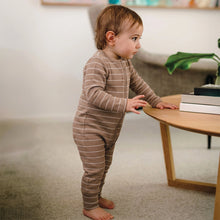 Load image into Gallery viewer, Organic Cotton Waffle - Neutral Stripe