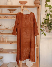 Load image into Gallery viewer, Mykines Maxi Dress - Net Rust