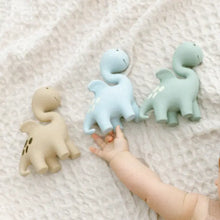 Load image into Gallery viewer, Diplo The Dino Dragon Natural Rubber Teether - Sage