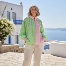 Load image into Gallery viewer, Neon Stripe Contrast Top