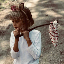 Load image into Gallery viewer, Reindeer Headhand with Flowers