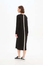 Load image into Gallery viewer, Stripe back Ovid Dress - Black/Cream