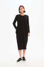 Load image into Gallery viewer, Stripe back Ovid Dress - Black/Cream