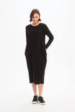 Load image into Gallery viewer, Stripe back Ovid Dress - Black/Cream