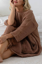 Load image into Gallery viewer, Luxe Malle Linen Dress - Clay / OSFA
