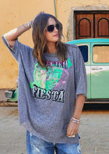 Load image into Gallery viewer, Mexican Fiesta Oversized Tee - Charcoal Marle
