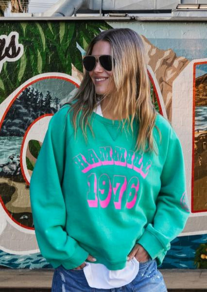 Green Vintage Wash Sweat