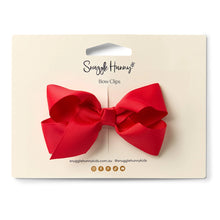 Load image into Gallery viewer, Red Bow Hair Clip Snuggle Hunny
