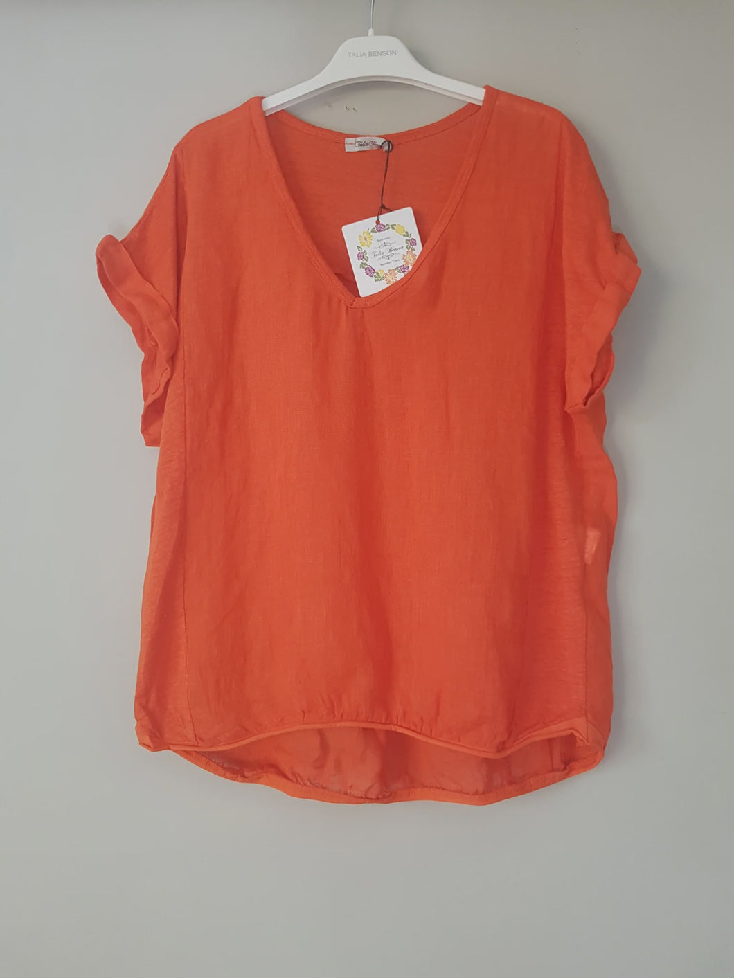 Plain Italian Linen T-Shirt