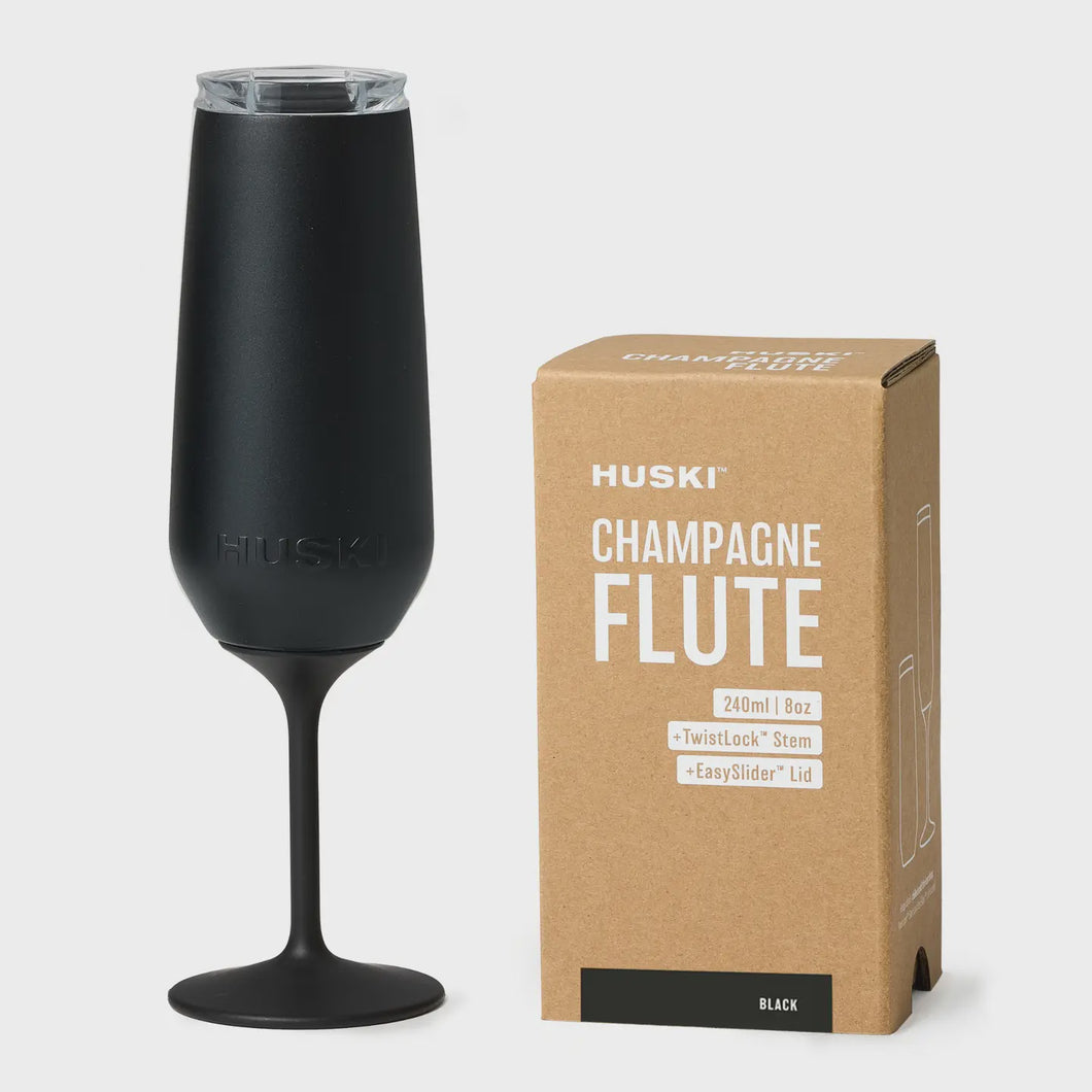 Huski Champagne Flute - Black