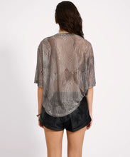 Load image into Gallery viewer, Mesh Striped Oversized Kobe Tee - Grey Zebra
