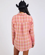 Load image into Gallery viewer, Flannel  Checked Cotton Muslin Shirt - Pink
