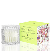 Load image into Gallery viewer, Candle  Crystal Quartz - Coconut, Lime + Passionfruit
