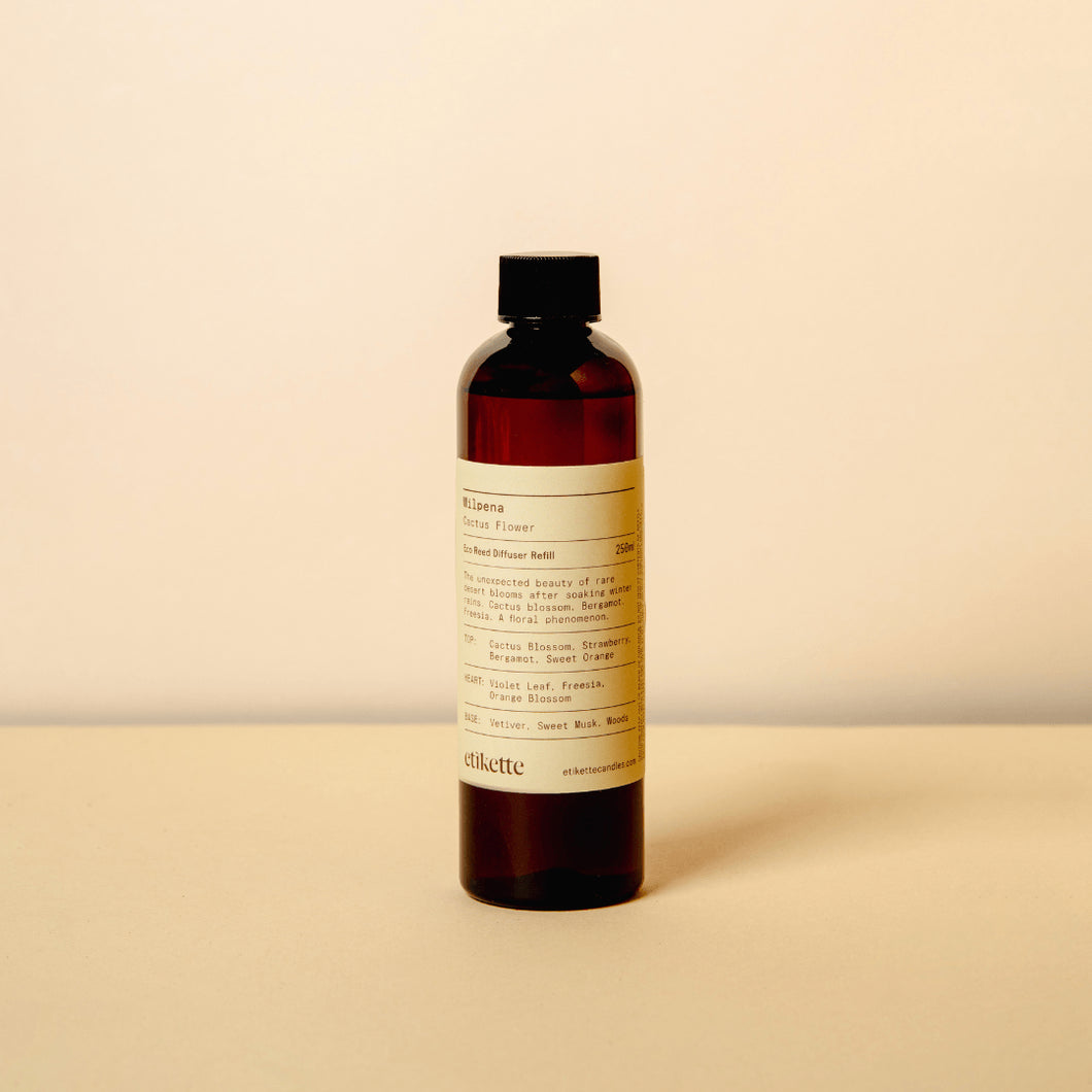 Wilpena Cactus Flower - Eco Reed Diffuser Refill 250ml