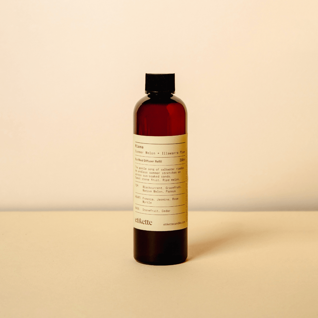 Kiama Summer Melon & Illawarra Plum - Eco Reed Diffuser Refill 250ml