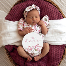 Load image into Gallery viewer, Cherry Blossom Short Sleeve Organic Bodysuit
