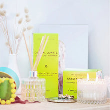 Load image into Gallery viewer, Candle  Crystal Quartz - Coconut, Lime + Passionfruit
