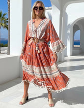 Load image into Gallery viewer, Boho Maxi Dress - Cinnamon
